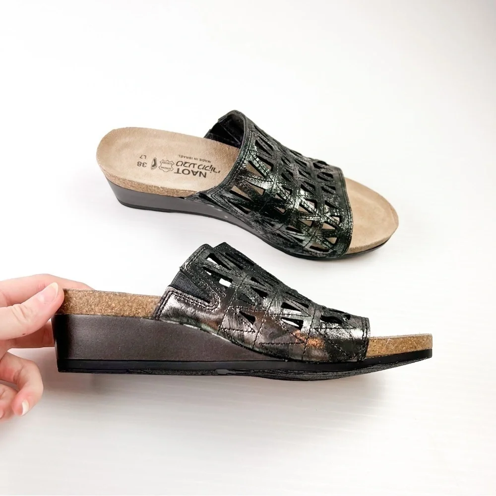Naot slide on sandals The Crown radiant copper womens size 38/7
